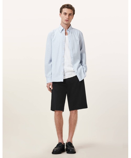 ALLSAINTS(オールセインツ)の「BAY TAILORED SHORTS | BAY テーラード ショーツ(その他パンツ・メンズ・ブラック・30/28/32/31)」の1枚目の写真