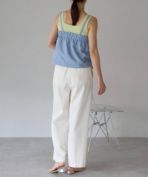 未使用 Baserange Page top リネン変形キャミソール アイボリー 楽天市場】BASERANGE ベースレンジ キャミソール HEWN STRAP TOP