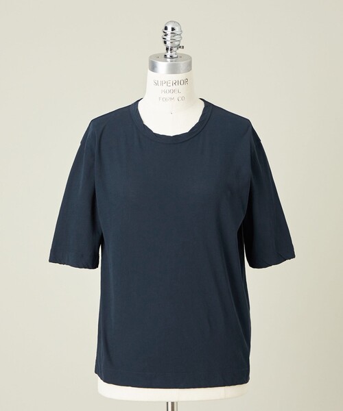 conte クルーネック　Tシャツ　ベージュ conte（コンテ）の「＜conte＞クルーネック Tシャツ（Tシャツ