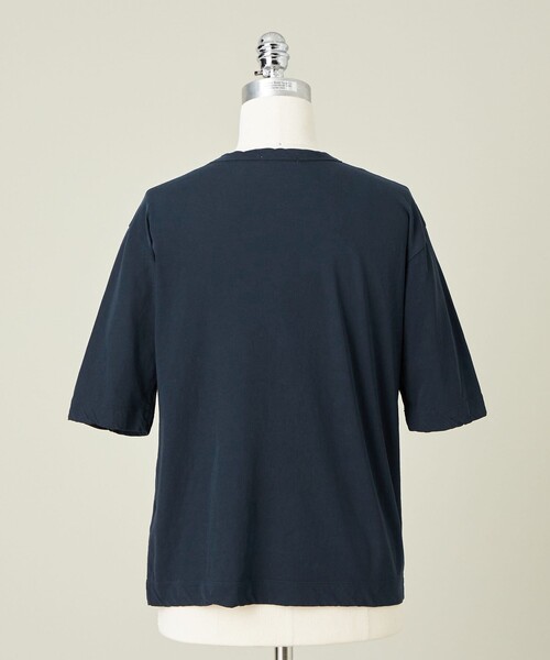 conte クルーネックTシャツ　ブラック conte＞クルーネック Tシャツ（Tシャツ/カットソー）｜conte