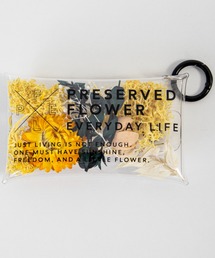 MILLION CARATS（ミリオンカラッツ）の「花の彩りをバッグに忍ばせて。贈ってうれしい、もらってうれしい持ち歩けるフラワークリアポーチ（キーホルダー）」