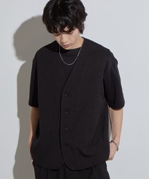 SLICK | 【SLICK/スリック】Reflax Canvas Vest / リフラックスキャンバスベスト/ セットアップ対応/ テック素材(ベスト)