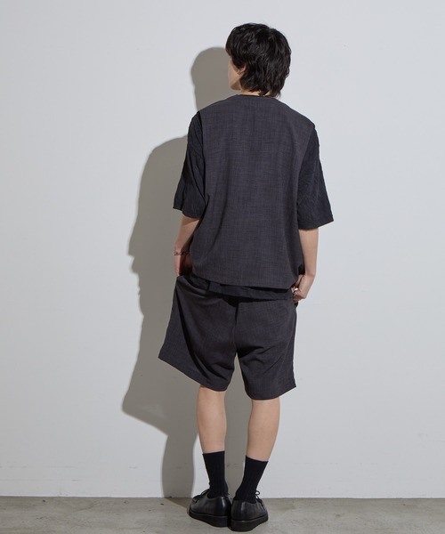 SLICK（スリック）の「【SLICK/スリック】Reflax Canvas Vest / リフラックスキャンバスベスト/ セットアップ対応/ テック素材（ベスト・メンズ・チャコールグレー/ブラック/グレイッシュベージュ・1/2/3）」の17枚目の写真