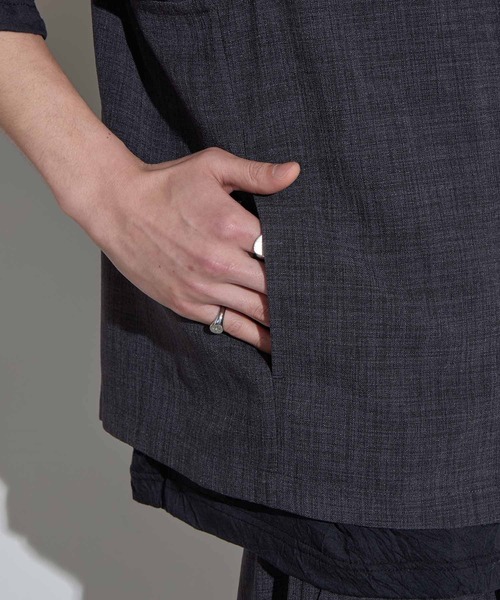 SLICK（スリック）の「【SLICK/スリック】Reflax Canvas Vest / リフラックスキャンバスベスト/ セットアップ対応/ テック素材（ベスト・メンズ・チャコールグレー/ブラック/グレイッシュベージュ・1/2/3）」の20枚目の写真