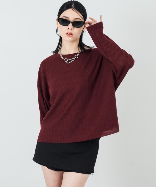 ANAP（アナップ）の「インパンツ付き ミニスカート（スカート・レディース・グレー/ブラック・S/M）」の5枚目の写真