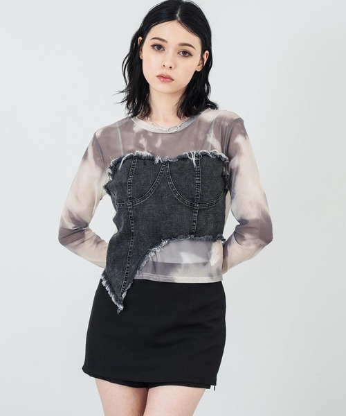 ANAP（アナップ）の「インパンツ付き ミニスカート（スカート・レディース・グレー/ブラック・S/M）」の8枚目の写真