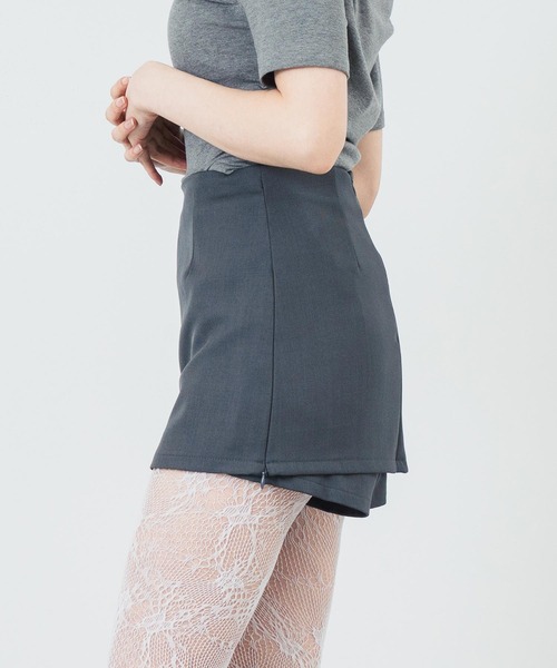 ANAP（アナップ）の「インパンツ付き ミニスカート（スカート・レディース・グレー/ブラック・S/M）」の18枚目の写真