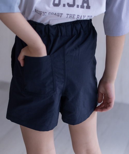 NAVY(ネイビー)の「【 水陸両用 】はっ水 ウエストギャザー ナイロンショートパンツ 丈夫で軽量(その他パンツ・キッズ・ブラック/サックスブルー/ネイビー/ベージュ/ライトグレー・120/130/140/150/160)」の21枚目の写真