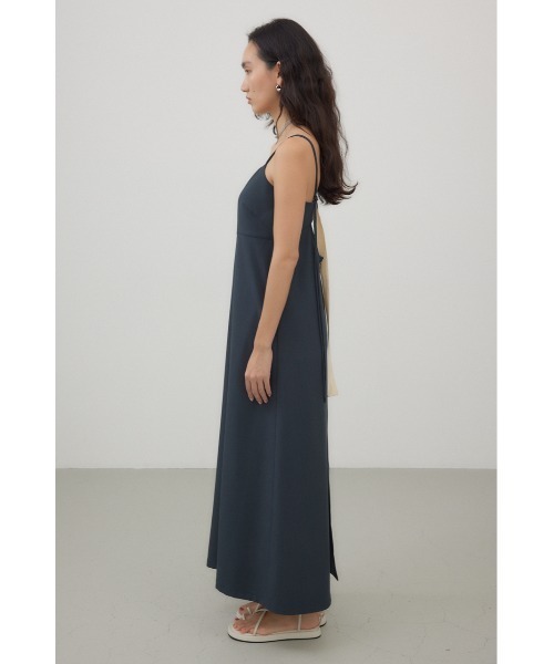 crie conforto（クリーコンフォルト）の「バックオープンベルトキャミワンピース（ワンピース・レディース・ブラウン/チャコールグレー・FREE）」の20枚目の写真