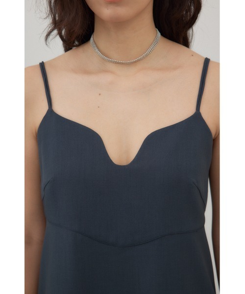 crie conforto（クリーコンフォルト）の「バックオープンベルトキャミワンピース（ワンピース・レディース・ブラウン/チャコールグレー・FREE）」の22枚目の写真