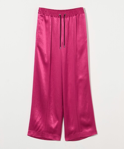 CINOH（チノ）の「＜CINOH＞サテン リラックス パンツ（その他パンツ・レディース・ピンク/ブラック・38/36）」の2枚目の写真