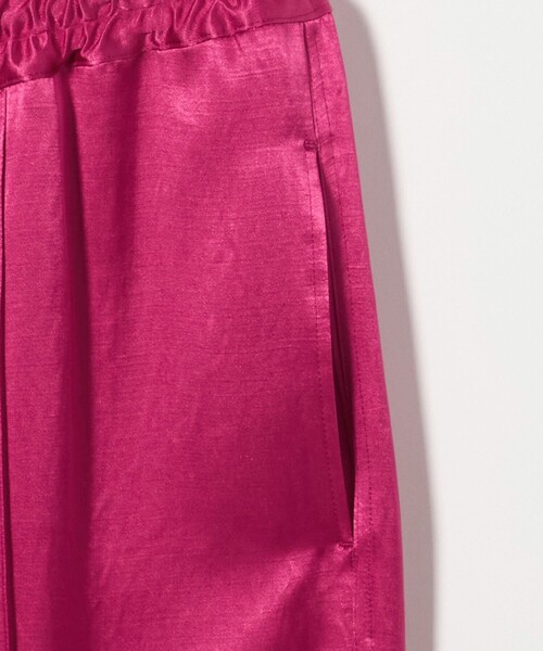 CINOH（チノ）の「＜CINOH＞サテン リラックス パンツ（その他パンツ・レディース・ピンク/ブラック・38/36）」の8枚目の写真