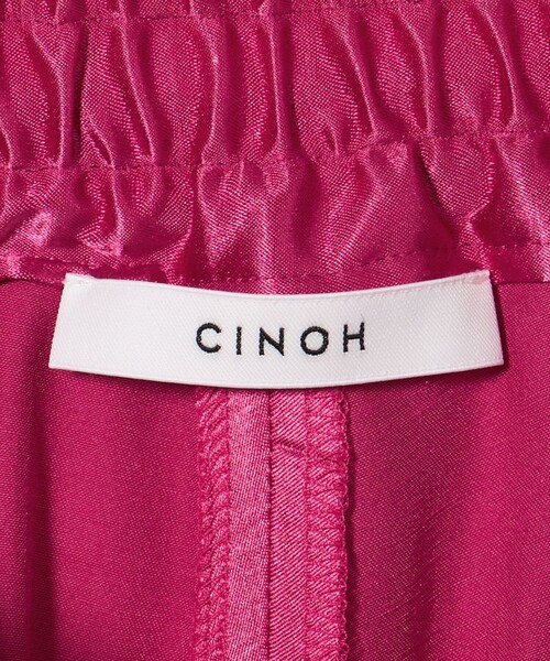 CINOH（チノ）の「＜CINOH＞サテン リラックス パンツ（その他パンツ・レディース・ピンク/ブラック・38/36）」の12枚目の写真