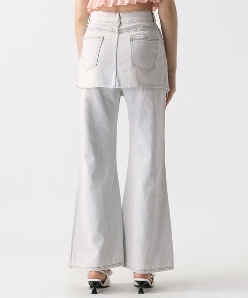 FOREVER 21（フォーエバー トゥエンティーワン）の「【2025SS】レイヤードデニムパンツ（デニムパンツ・レディース・ブルー/ブルー系その他・MEDIUM/SMALL）」の3枚目の写真