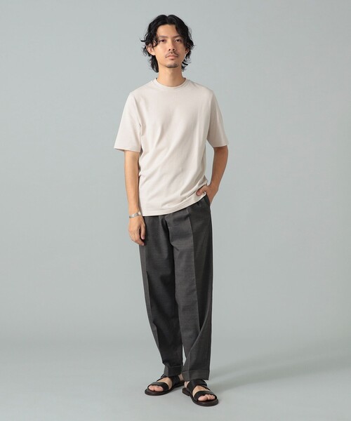 BRILLA per il gusto(ブリッラペルイルグースト)の「コットン ボーダー Tシャツ(Tシャツ/カットソー・メンズ・ベージュ/ネイビー・L/XL/S/M)」の6枚目の写真