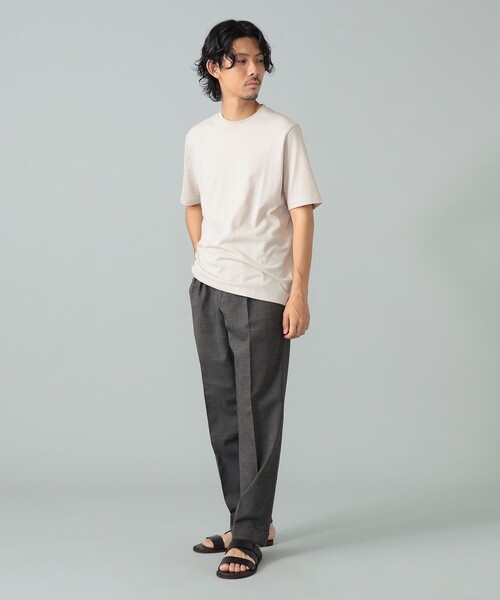 BRILLA per il gusto(ブリッラペルイルグースト)の「コットン ボーダー Tシャツ(Tシャツ/カットソー・メンズ・ベージュ/ネイビー・L/XL/S/M)」の8枚目の写真