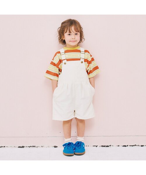 p.premier（ピードットプルミエ）の「【セットアップ可】夏だいすきロゴボーダーTシャツ（Tシャツ/カットソー・キッズ・ブルー/サックスブルー/レッド・100/80/140/130/120/110/90）」の6枚目の写真