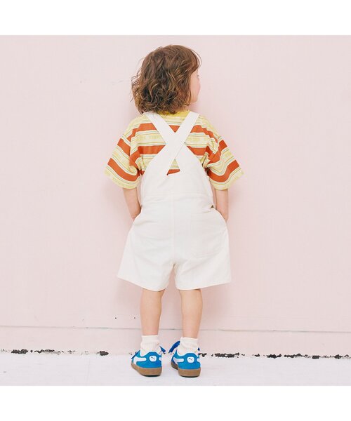 p.premier（ピードットプルミエ）の「【セットアップ可】夏だいすきロゴボーダーTシャツ（Tシャツ/カットソー・キッズ・ブルー/サックスブルー/レッド・100/80/140/130/120/110/90）」の7枚目の写真