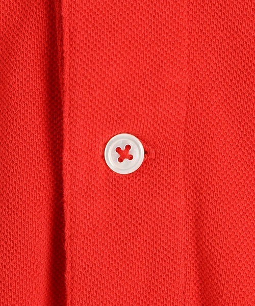 Scye（サイ）の「Scye / サイ ベーシックス：Cotton Pique Polo Shirt：5125-21715[MUS]（ポロシャツ・メンズ・レッド・38/36/40）」の3枚目の写真