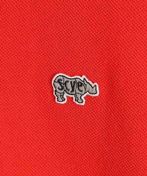 Scye（サイ）の「Scye / サイ ベーシックス：Cotton Pique Polo Shirt：5125-21715[MUS]（ポロシャツ・メンズ・レッド・38/36/40）」の4枚目の写真