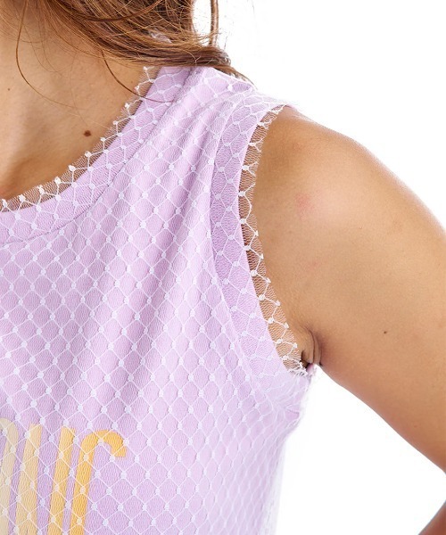 BILLABONG(ビラボン)の「BILLABONG レディース LACE LAYERED TANK TOP タンクトップ 【2025年夏モデル】/ビラボンレイヤードタンクトップ(タンクトップ・レディース・ブラック系その他/ブラック/ホワイト・MEDIUM)」の6枚目の写真