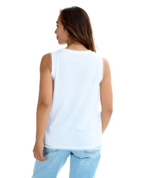 BILLABONG(ビラボン)の「BILLABONG レディース LACE LAYERED TANK TOP タンクトップ 【2025年夏モデル】/ビラボンレイヤードタンクトップ(タンクトップ・レディース・ブラック系その他/ブラック/ホワイト・MEDIUM)」の16枚目の写真