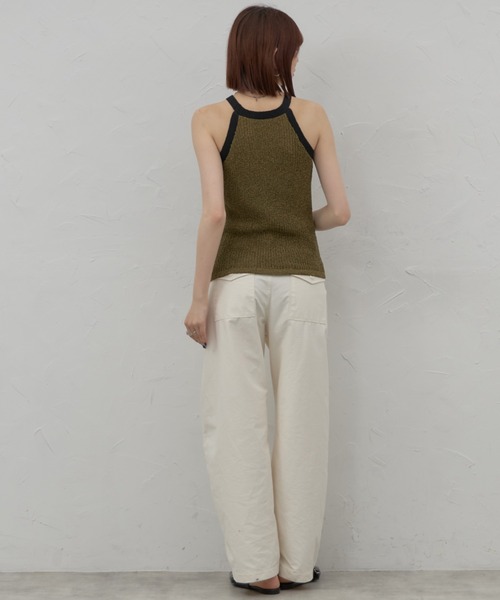 leimn(レイムン)の「バイカラーアメスリニットタンク(タンクトップ・レディース・ブラック/カーキ・M(A-B))」の22枚目の写真