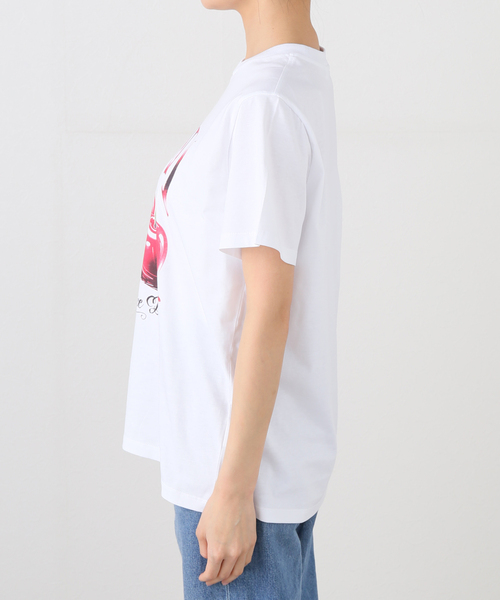 U by SPICK&SPAN(ユーバイスピックアンドスパン)の「GANNI / ガニー Basic Jersey Cherry Relaxed Tシャツ(Tシャツ/カットソー・レディース・ホワイト・FREE)」の4枚目の写真