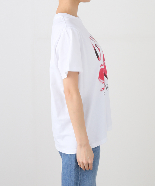 U by SPICK&SPAN(ユーバイスピックアンドスパン)の「GANNI / ガニー Basic Jersey Cherry Relaxed Tシャツ(Tシャツ/カットソー・レディース・ホワイト・FREE)」の2枚目の写真