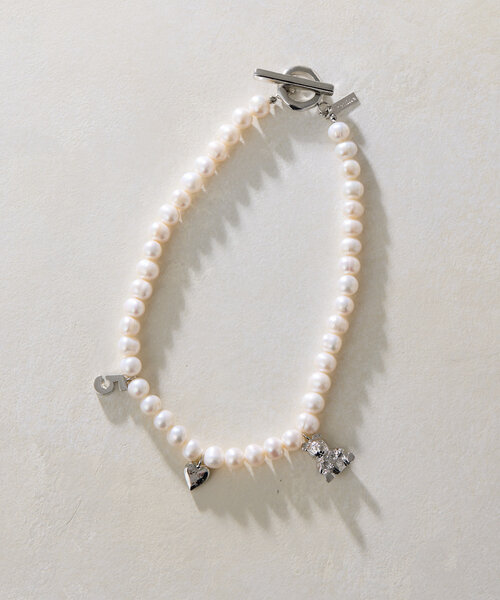新品 ear PAPILLONNER 2WAY 淡水パールネックレス ear PAPILLONNER ネックレス 「インフルエンサーuchida企画