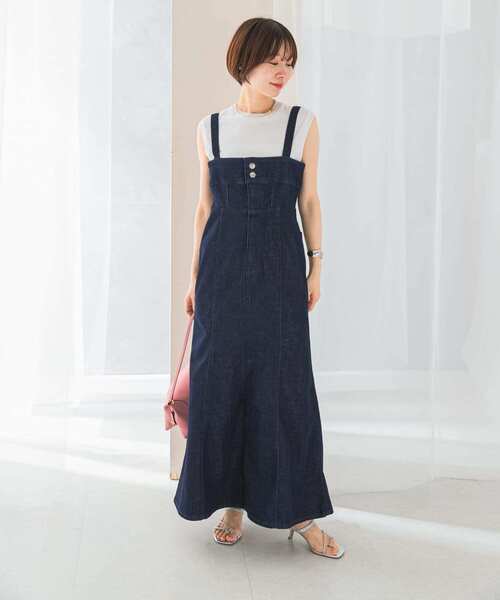 別注 アーバンリサーチロッソ Lee デニム ワンピース 23AW フリーサイズ URBAN RESEARCH ROSSO（アーバンリサーチロッソ）の「『別注