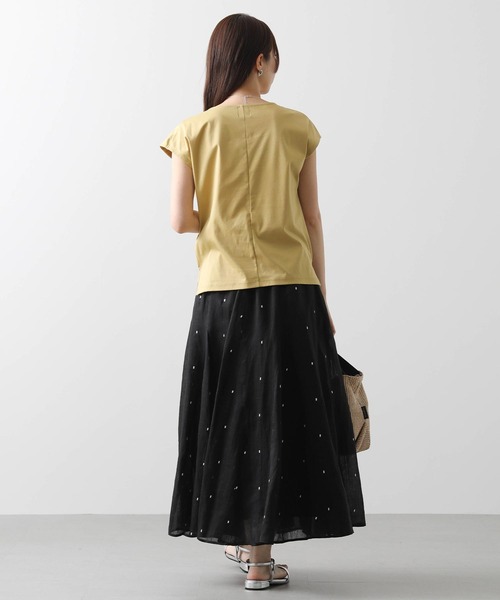 Gready Brilliant(グレディブリリアン)の「LUラミー刺繍フレアスカート(スカート・レディース・ブラック×ホワイト/ホワイト×ブラック・38)」の13枚目の写真