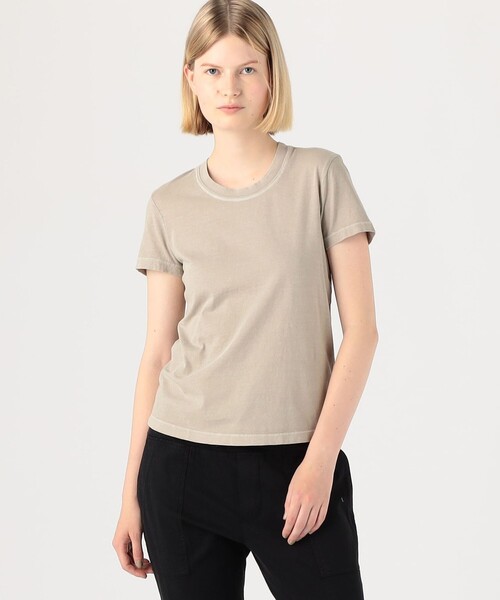JAMES PERSE(ジェームスパース)の「ベーシック クルーネックTシャツ WLJ3114(Tシャツ/カットソー・レディース・ライトベージュ/ライトブルー・0/4/2/1/3)」の4枚目の写真
