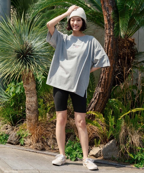 anap mimpi(アナップミンピ)の「国旗ロゴ ワンポイント刺繍ビッグTシャツ(Tシャツ/カットソー・レディース・オフホワイト/グレー/ネイビー・FREE)」の15枚目の写真