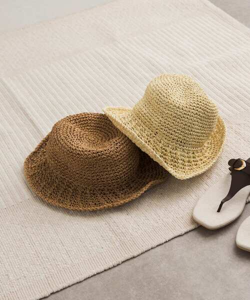 URBAN RESEARCH DOORS（アーバンリサーチドアーズ）の「ペーパーキリカエバケハ（ハット・レディース・ベージュ/ナチュラル・ONE）」の6枚目の写真