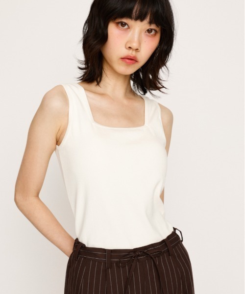SQUARE NECK CUP IN TANK スクエアネック カップイン タンク