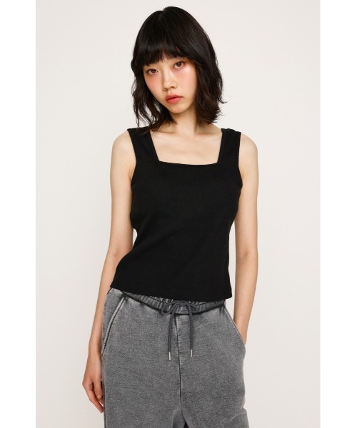 セール】SQUARE NECK CUP IN TANK スクエアネック カップイン