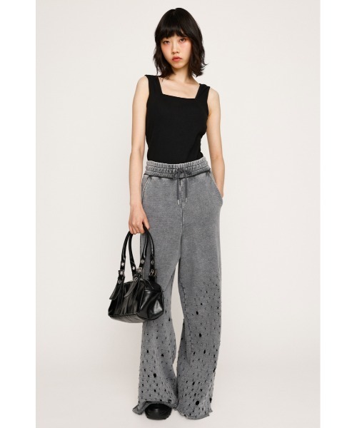 SLY(スライ)の「SQUARE NECK CUP IN TANK スクエアネック カップイン タンク 夏服 ノースリーブ(タンクトップ・レディース・ホワイト/ライトパープル/ブラック・FREE)」の8枚目の写真