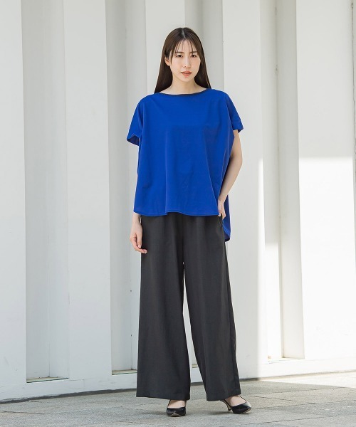 la.f... / ラ・エフ 【WEB限定】ゆったりシルエットカットソー≪洗濯機で洗える≫ WEB限定】ゆったりシルエットカットソー≪洗濯機で洗える≫ | la