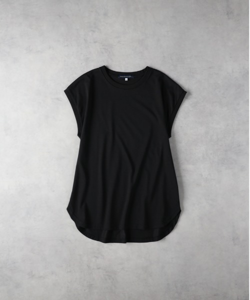 Right-on（ライトオン）の「【HONEYSUCKLE ROSE】【汗染み防止/接触冷感/UVカット】「汗染み防止」ノースリーブTシャツ（タンクトップ・レディース・ブラック/ベージュ/オフホワイト・L/M）」の4枚目の写真