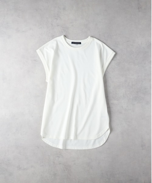 Right-on（ライトオン）の「【HONEYSUCKLE ROSE】【汗染み防止/接触冷感/UVカット】「汗染み防止」ノースリーブTシャツ（タンクトップ・レディース・ブラック/ベージュ/オフホワイト・L/M）」の7枚目の写真