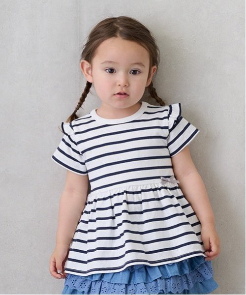 【新品】petit mainプティマイン　なりきりカットチュニック　アナ 120 petit main 40％OFFセール 半袖チュニック なりきりカット