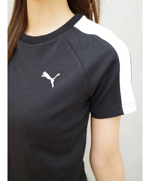 PUMA(プーマ)の「【PUMA】T7ベイビーTシャツ(Tシャツ/カットソー・レディース・ホワイト/チャコールグレー・FREE)」の7枚目の写真