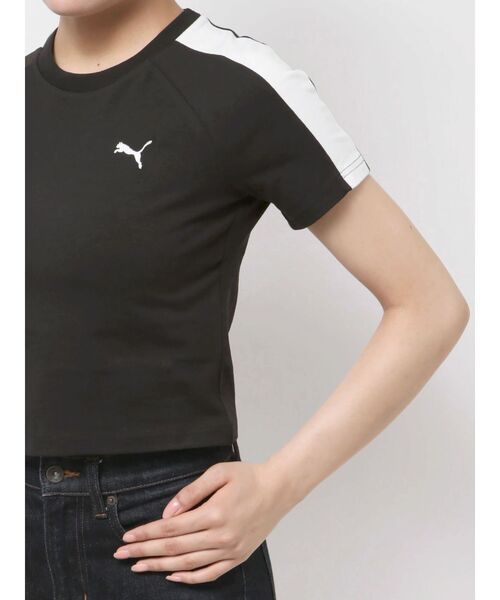 PUMA(プーマ)の「【PUMA】T7ベイビーTシャツ(Tシャツ/カットソー・レディース・ホワイト/チャコールグレー・FREE)」の12枚目の写真