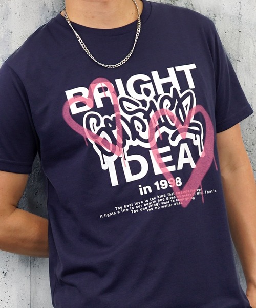 Burner（バーナー）の「【GROOVY STORE】 フロントプリントTシャツ UVカット COOL＆DRY（Tシャツ/カットソー・メンズ・グレイッシュベージュ/ライトブラック/グレイッシュブルー/スミクロ/ライトベージュ/ライトイエロー/ライトグリーン/インディゴブルー/ミント/サーモンピンク/ブラック系その他2/ホワイト系その他4/ホワイト系その他5/ブラック系その他3/ブラック系その他4/ホワイト系その他3/ホワイト系その他2/オフホワイト/イエロー/ピンク/サックスブルー/ネイビー/ブラック/ホワイト・M/L/LL）」の20枚目の写真