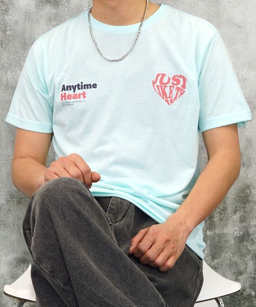 Burner（バーナー）の「【GROOVY STORE】 フロントプリントTシャツ UVカット COOL＆DRY（Tシャツ/カットソー・メンズ・グレイッシュベージュ/ライトブラック/グレイッシュブルー/スミクロ/ライトベージュ/ライトイエロー/ライトグリーン/インディゴブルー/ミント/サーモンピンク/ブラック系その他2/ホワイト系その他4/ホワイト系その他5/ブラック系その他3/ブラック系その他4/ホワイト系その他3/ホワイト系その他2/オフホワイト/イエロー/ピンク/サックスブルー/ネイビー/ブラック/ホワイト・M/L/LL）」の16枚目の写真