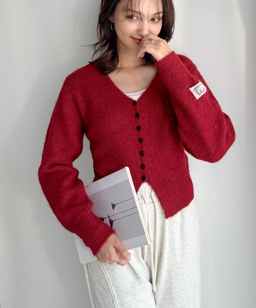 セール】【mily bilet】愛らしさ100％。レースネーム付きくるみボタン