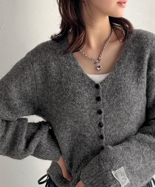 セール】【mily bilet】愛らしさ100％。レースネーム付きくるみボタン