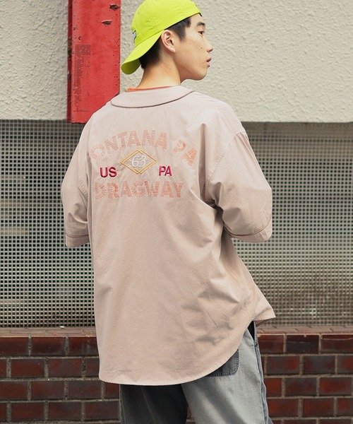 niko and...（ニコアンド）の「刺繍ベースボールシャツ（シャツ/ブラウス・メンズ・カーキ/チャコール/ベージュ・MEDIUM/LARGE）」の7枚目の写真