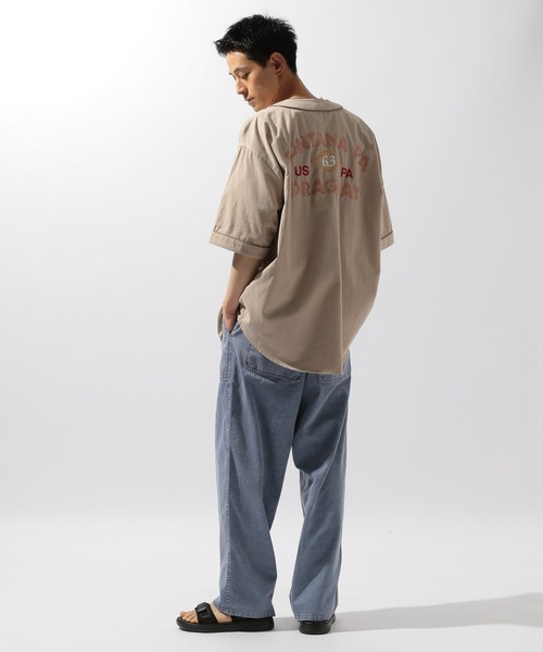 niko and...（ニコアンド）の「刺繍ベースボールシャツ（シャツ/ブラウス・メンズ・カーキ/チャコール/ベージュ・MEDIUM/LARGE）」の18枚目の写真